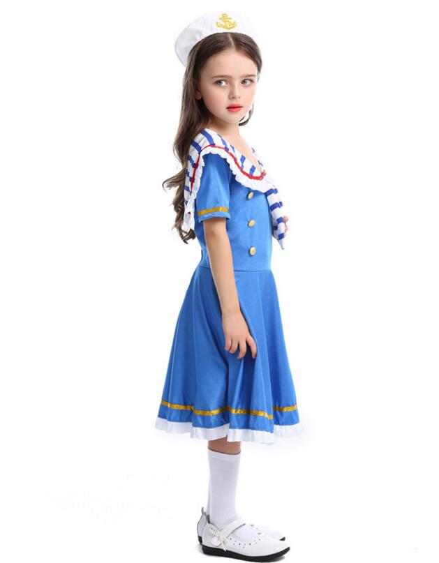 F68167 navy costume for girls